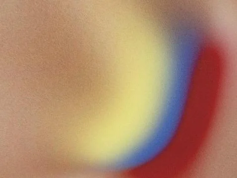 Abstract Colorful Gradient Blur With Soft Grain Texture and Curved Red Blue.. Stock Illustration