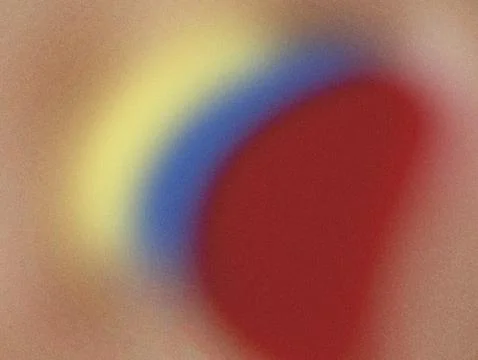 Abstract Colorful Gradient Blur With Soft Grain Texture and Curved Red Blue.. Stock Illustration