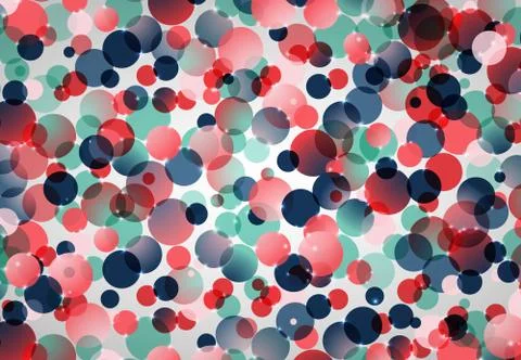Abstract of colorful gradient circle pattern design of bubble artwork Stock-Illustration