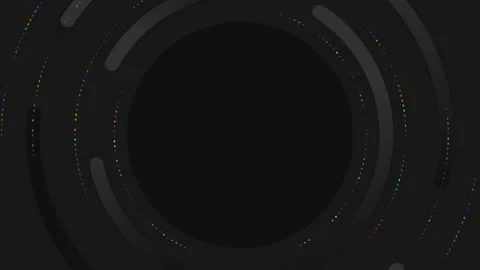 Abstract colorful gradient circle rotation background Video stock 246462936