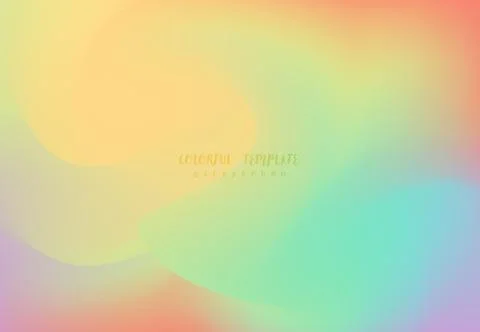 Abstract colorful gradient design template of summer style template. Stock Illustration