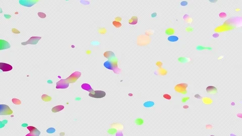 Abstract Colorful Gradient Fluid Blobs Floating with Alpha Channel Stock-Footage 337309643