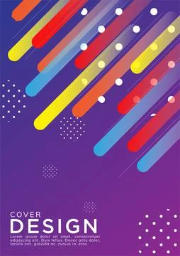 Abstract colorful Gradient Geometric Shape background for cover and Wallpaper Stock Illustration