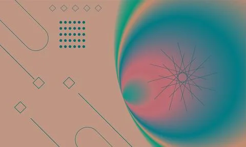 Abstract colorful gradient geometric shape background . Vector shapes patte.. Stock Illustration