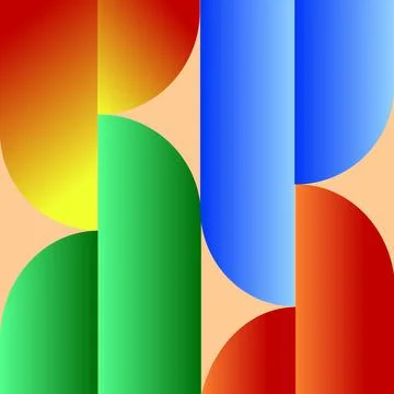 Abstract colorful gradient geometry pattern square background minimalist vector イラスト素材