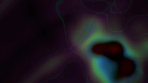 Abstract colorful gradient heatmap visualization dark background. Stockbeeldmateriaal 345672592