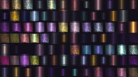 Abstract Colorful Gradient Light Patterns with Glitter Effect Display Stock-Footage 308748196