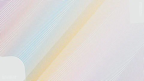 Abstract colorful gradient lines waves on gray background Illustrazione stock