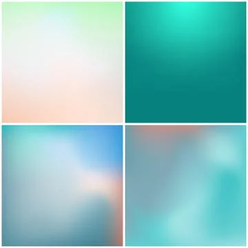 Abstract colorful gradient mesh background vector set. Medical concept. Stock Illustration
