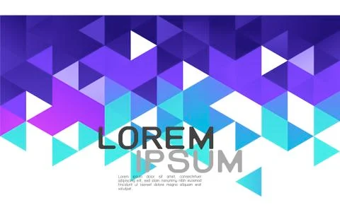 Abstract colorful gradient mixed geometric template and modern overlapping. Stock Illustration