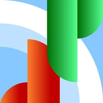 Abstract colorful gradient pattern square background minimalist vector Illustrazione stock