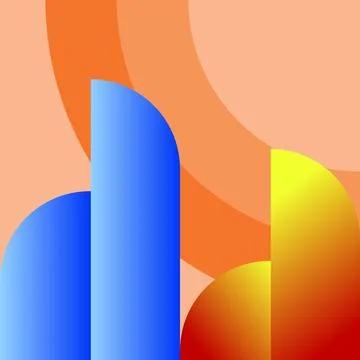 Abstract colorful gradient pattern square background minimalist vector イラスト素材