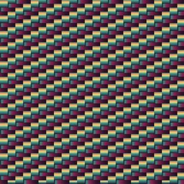 Abstract colorful gradient seamless pattern weaving. Woven polymer backgrou.. Stock Illustration