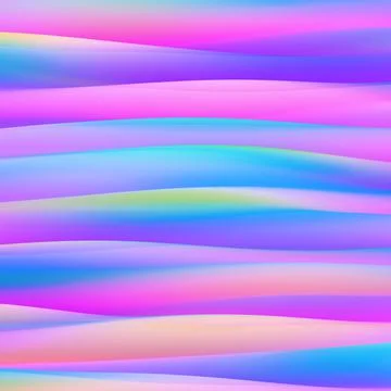 Abstract Colorful Gradient Vertical Waves Stock Illustration