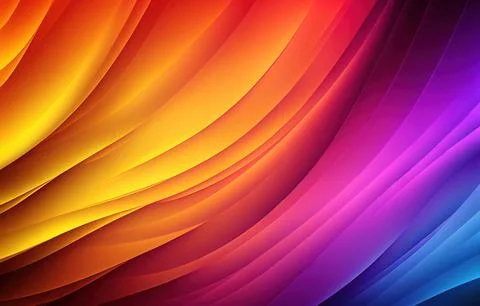 Abstract Colorful Gradient Wave Stock Illustration