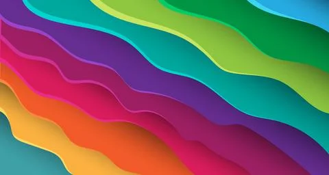 Abstract colorful gradient waves background stock illustration Stock-Illustration