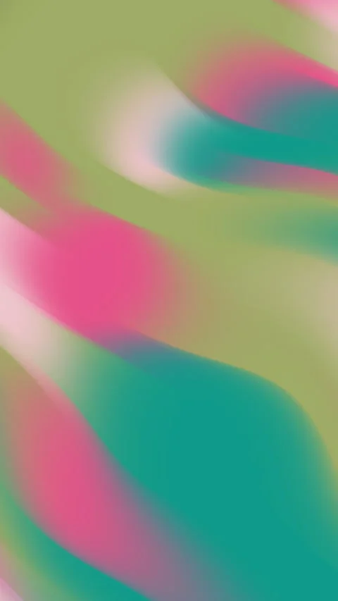 Abstract Colorful Gradient Waves in Pink, Green, and Teal Design Stock Footage 310748090