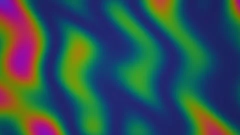 Abstract Colorful Gradient Waves Seamless Loop Stock Footage 340532816