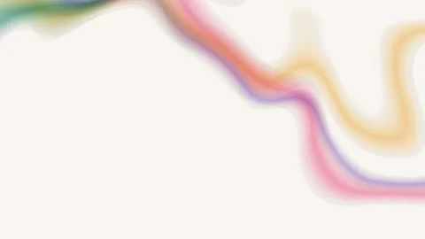 Abstract colorful gradient waves on white background. 2d animation 库存影片 342921682