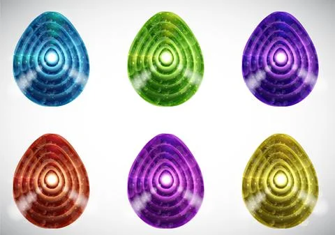 Abstract Colorful Graphics Element Set Stock Illustration