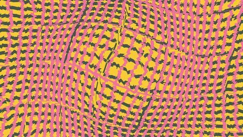 Abstract colorful grid pattern with wavy distortion effect イラスト素材