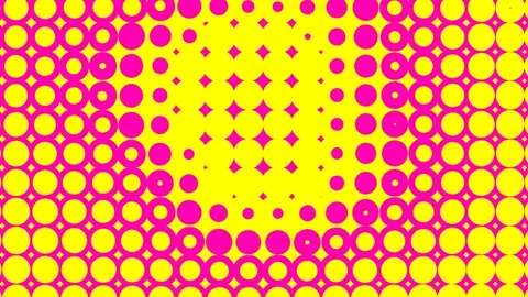 Abstract Colorful Halftone Background With Circle Pattern Animation Stock Footage 299734013