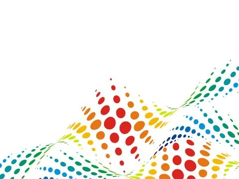Abstract Colorful Halftone Background Vector Illustration with Dynamic Stock Illustration
