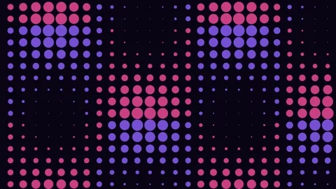 Abstract Colorful Halftone Dot Background Pattern for Modern Tech Graphics Stock Footage 343632823