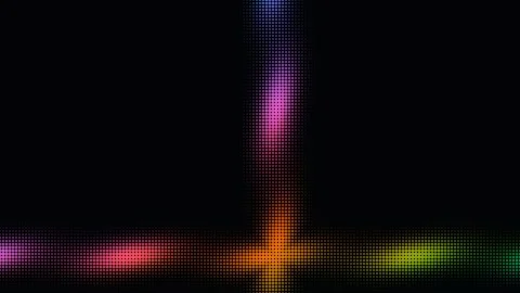 Abstract colorful halftone dot frames on black background 動画素材 336359286