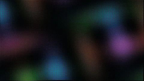 Abstract colorful halftone dot pattern on black background Stock Footage 335934930