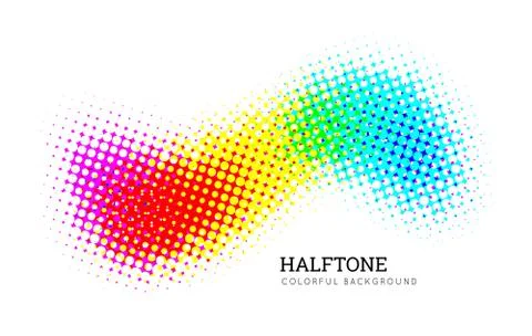Abstract colorful halftone vector background Illustrazione stock