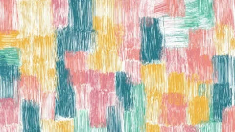 Abstract colorful hand drawn digital brush texture background seamless loop Stock Footage 341429253