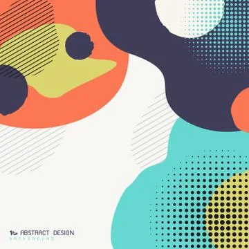 Abstract colorful hand drawn pattern color design of fashion decorative Stock-Illustration