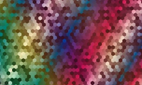 Abstract colorful hexagon background pattern. digital technology background. Stock Illustration