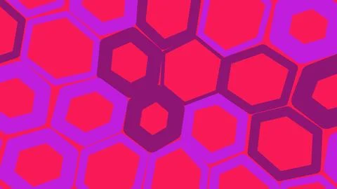 Abstract colorful hexagon pattern background design Stock Illustration
