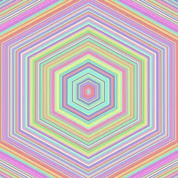 Abstract Colorful Hexagonal Background Illustrazione stock