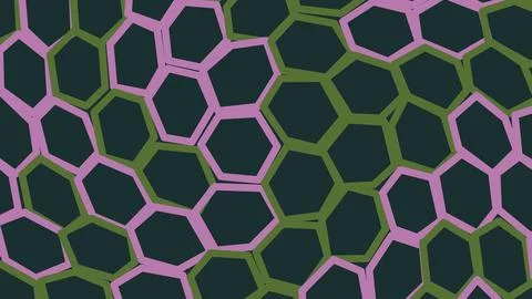 Abstract colorful hexagonal geometric pattern background Stock Illustration
