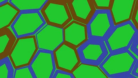 Abstract colorful hexagonal grid pattern background Illustrazione stock