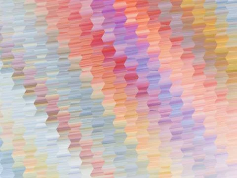 Abstract colorful hexagonal mosaic texture. Geometric fractal background. Fan Stock Illustration