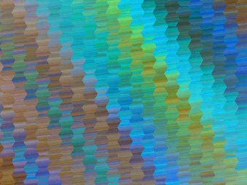 Abstract colorful hexagonal mosaic texture. Geometric fractal background. Fan Stock Illustration