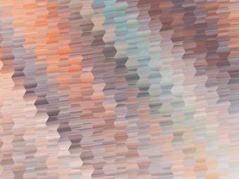 Abstract colorful hexagonal mosaic texture. Geometric fractal background. Fan Stock Illustration