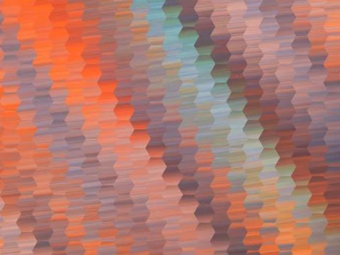 Abstract colorful hexagonal mosaic texture. Geometric fractal background. Fan Stock Illustration
