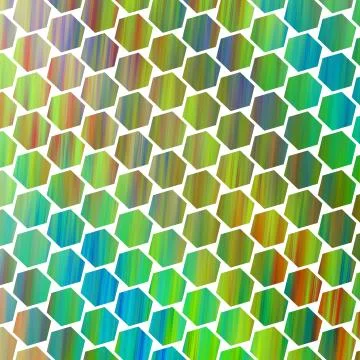 Abstract colorful hexagonal texture. Geometric fractal background. Fantasy di Stock Illustration