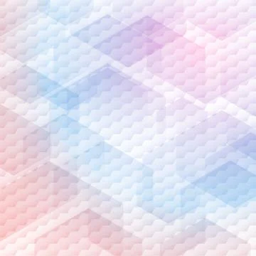 Abstract colorful hexagons pattern on white background. Stock Illustration
