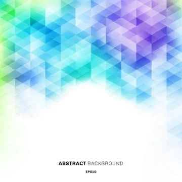 Abstract colorful hexagons pattern on white background with space for your te Stock Illustration