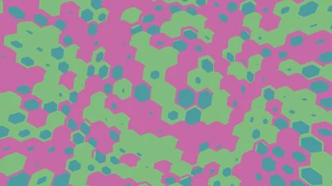 Abstract colorful honeycomb pattern with geometric shapes Illustrazione stock