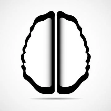 Abstract colorful human brain. Creative logo. Vector illustration Stock Illustration