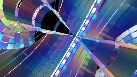 Abstract Colorful HyperDrive Spheres Loop Motion Background Stock Footage 274372396