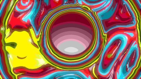 Abstract Colorful Ink Liquid Diffusion Psychedelic Background. Texture backgr Illustrazione stock