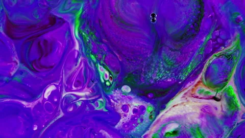 Abstract Colorful Ink Paint Diffusion Surreal Spread Shapes Stock Footage 298240914